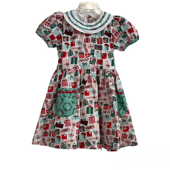 LITTLE MISS MARMALADE ‘Tis the Season’ Christmas Lottie Girls Dress 10/12 - Picture 2 of 15